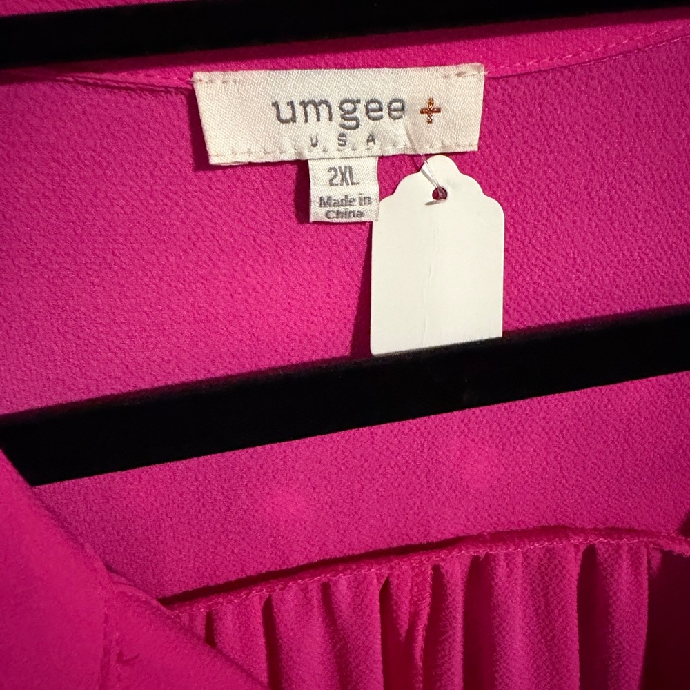 Pink Ruffled Women's Dress - Picture 2 of 2